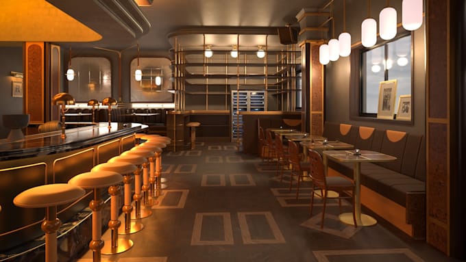 Bestseller - 3d cgi interior and exterior restaurant, lounge, bar, hotel, cafe design