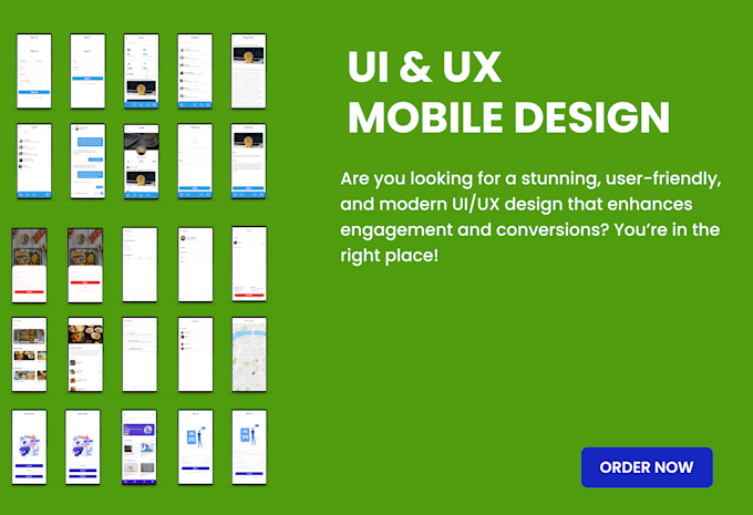 Gig Preview - Do mobile app UI UX designing