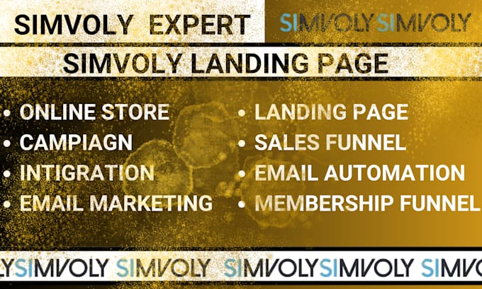 Gig Preview - Create a responsive simvoly landing page website