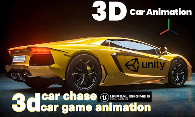 Gig Preview - Do 3d car animation car chase, 3d car videos with smoke or lightning effects