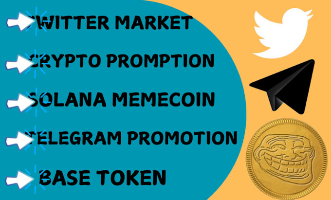 Gig Preview - Do crypto twitter x marketing run crypto ads for solana memecoin to get sales