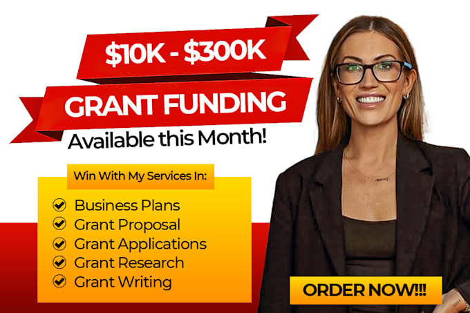 Gig Preview - Do grant research, grant proposal writing, grant application and business plan