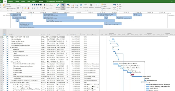 Gig Preview - Be your microsoft project expert for construction projects