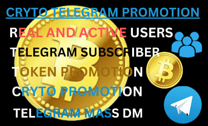 Gig Preview - Grow crypto telegram promotion, crypto telegram marketing, telegram subscriber