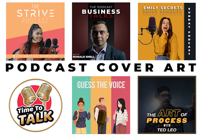 Gig Preview - Design a professional podcast cover art