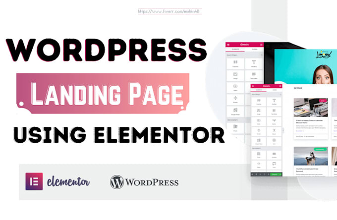 Gig Preview - Create responsive wordpress landing page on elementor