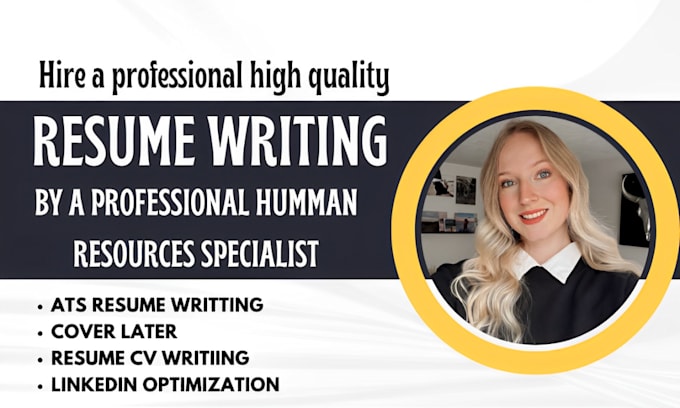 Gig Preview - Write professional ats resume writing, cover letter and linkedin optimization