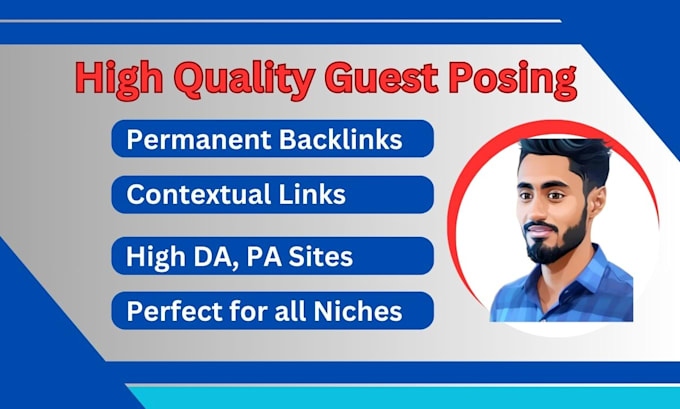 Gig Preview - Write guest post content and publish it on the best websites