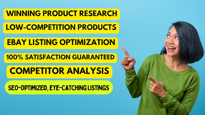 Gig Preview - Do amazon to ebay dropshipping, products research and listing