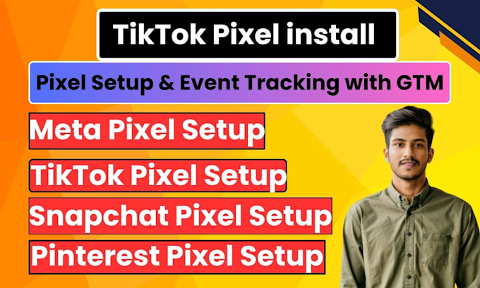 Gig Preview - Setup tiktok pixel, snapchat,pinterest,linkedin, meta pixel conversion API