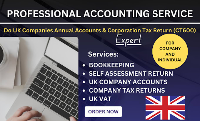 Bestseller - file UK annual accounts, ct600, vat, self assessment, and confirmation statement