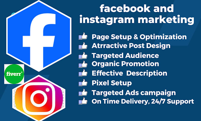 Gig Preview - Facebook and instagram marketing USA, ads organic growth