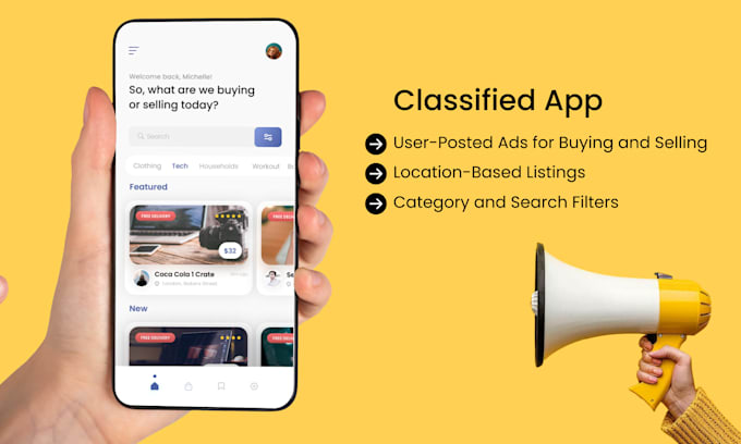 Gig Preview - Develop a custom classifieds app like yelp  letgo or offerup