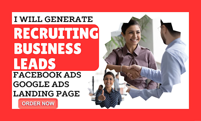 Gig Preview - Generate highly converting recruiting business lead generation via facebook ads