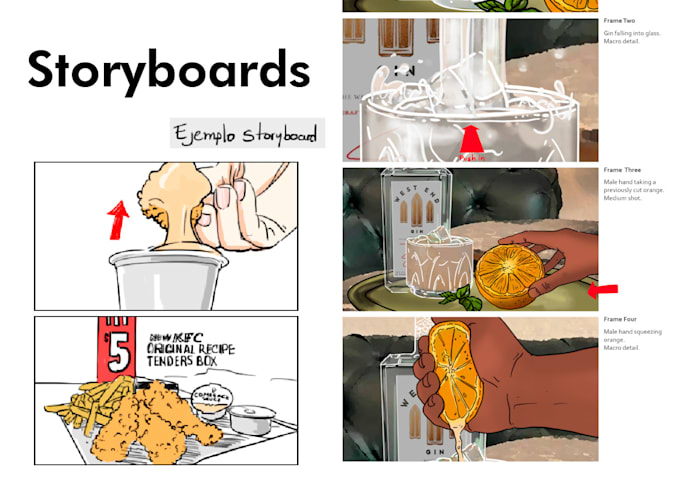 Gig Preview - Stunning storyboard for your project