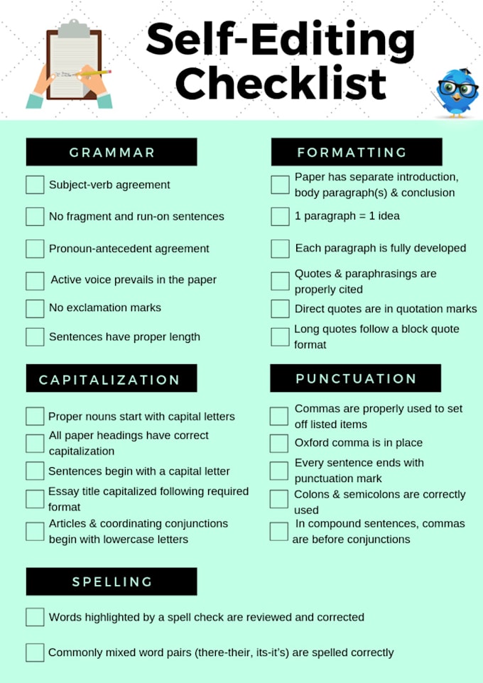 Gig Preview - Proof read your assignments or texts