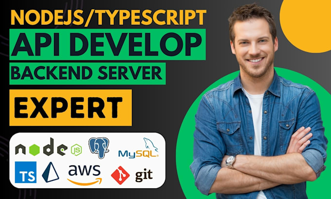 Gig Preview - Develop custom api or backend server using nodejs and typescript