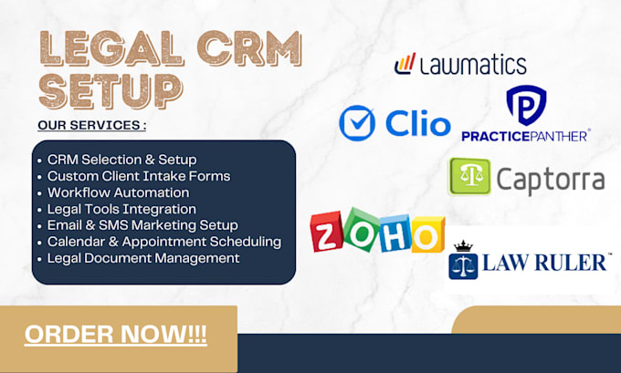 Bestseller - setup law CRM lawmatics clio grow zoho legal practicepanther captorra law ruler