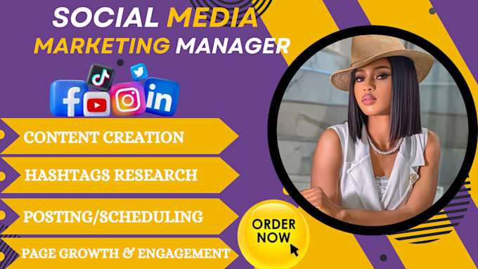 Gig Preview - Be your social media manager and content creator