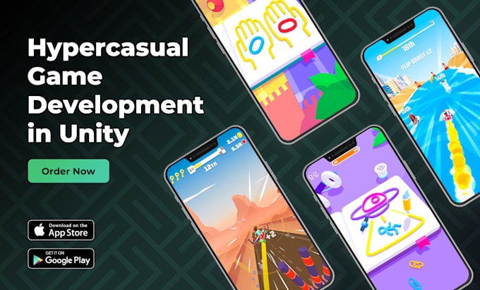 Gig Preview - Our agency will develop hyper casual mobile game in unity