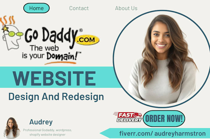 Gig Preview - Develop godaddy website design godaddy website redesign godaddy website design