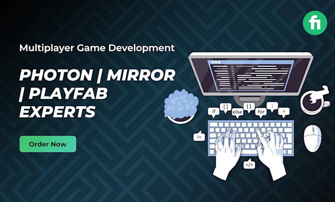 Gig Preview - Our agency will multiplayer game development photon, mirror, playfab