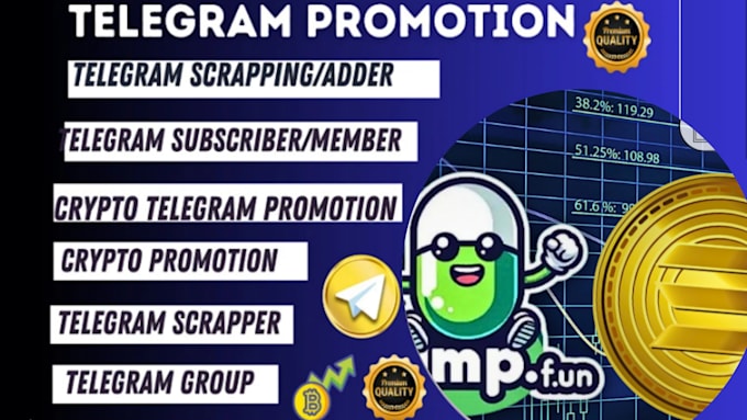 Gig Preview - Pump cto, dex, solana, pump fun, sui memecoin base, presale, telegram promotion