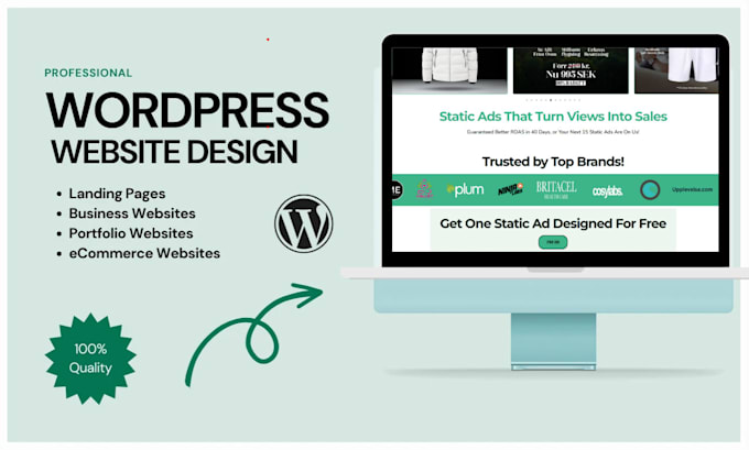 Gig Preview - Develop wordpress website design with responsive web design