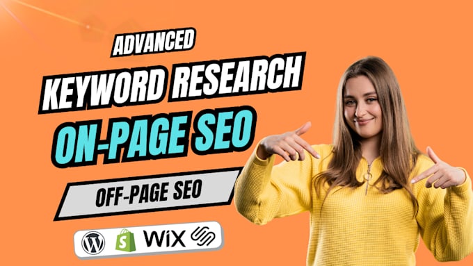 Gig Preview - Perform keyword research and optimize your website on page and off page seo