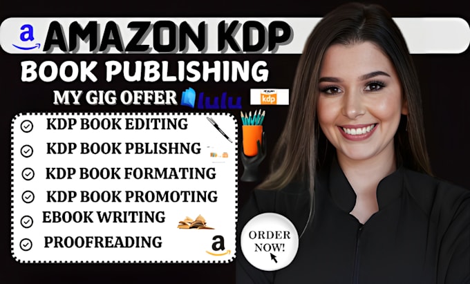 Gig Preview - Be ebook  ghostwriter and do KDP book   formatting book publishing ebook editing