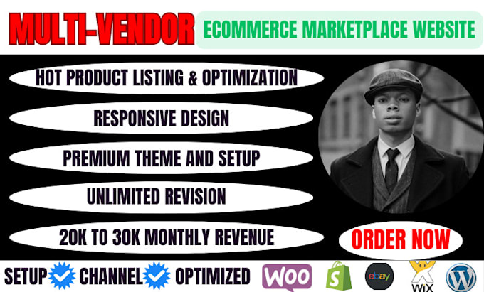 Bestseller - create woocommerce multi vendor ecommerce marketplace website with dokan wcfm