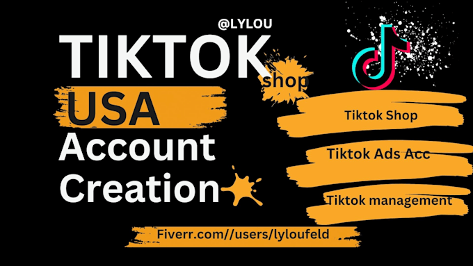 Gig Preview - Create USA tiktok shop for non resident be your business representative llc