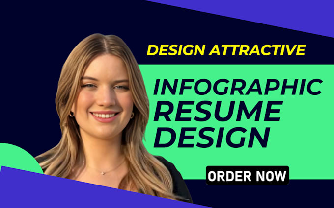 Gig Preview - Design attractive and stunning infographic resume, cover letter design,CV design