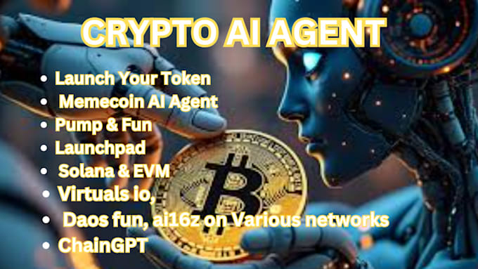 Gig Preview - Launch token memecoin ai agent pump fun launchpad solana evm volume holder bot