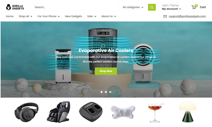 Gig Preview - Build profitable electronic shopify store gadgets home appliances, dropshipping