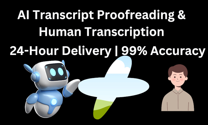 Bestseller - transcribe your audio or proofread or edit ai generated transcripts fast