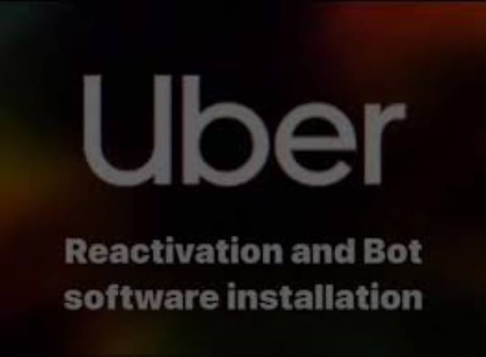 Gig Preview - Build uber delivery app, uber delivery bot, doordash uber account reactivate