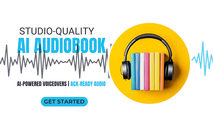 Gig Preview - Do ai audiobook creation studio quality voiceovers for authors