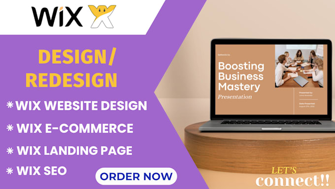 Gig Preview - Do wix website design and redesign, wix ecommerce store, wix landing page