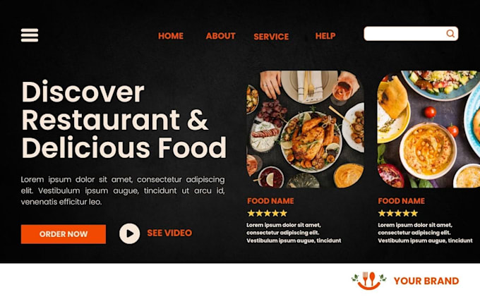 Bestseller - wordpress restaurant website, redesign restaurant landing page, wordpress, app