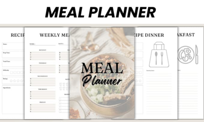 Gig Preview - Create custom meal planner for family, fitness, health and special diets