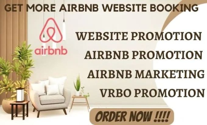 Gig Preview - Do airbnb promotion booking airbnb optimization vrbo promotion airbnb arbitrage