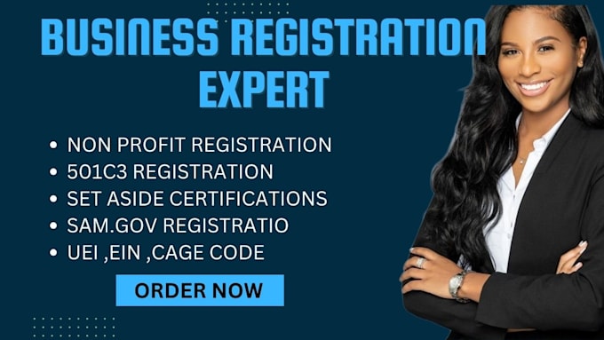 Gig Preview - Nonprofit 501c3 registration, samgov, ein, cage code, uei, and certifications