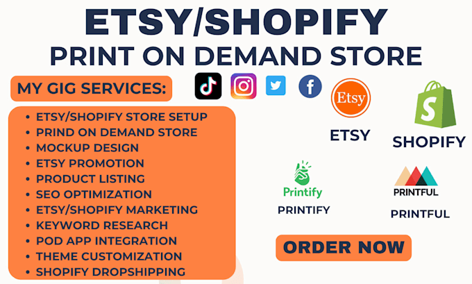 Bestseller - do shopify print on demand, etsy print on demand, etsy seo, shopify dropshipping