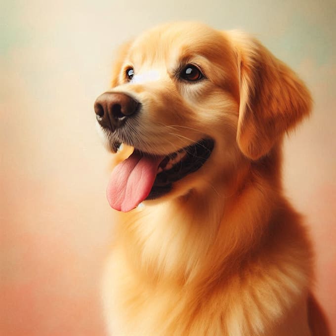 Bestseller - draw any pets dog cat or animals into oil painting portrait