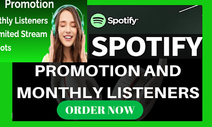 Gig Preview - Do organic spotify promotion to gain more and monthly listeners