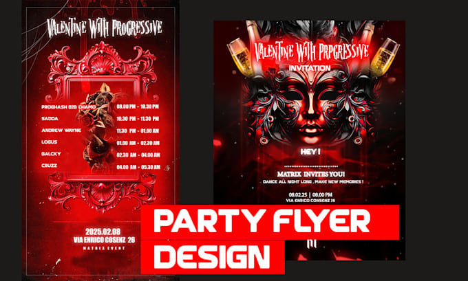 Gig Preview - Design party flyers and party vip invitation card