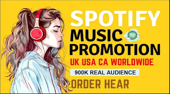 Gig Preview - Do organic worldwide music promotion,spotify playlist and music track promotion