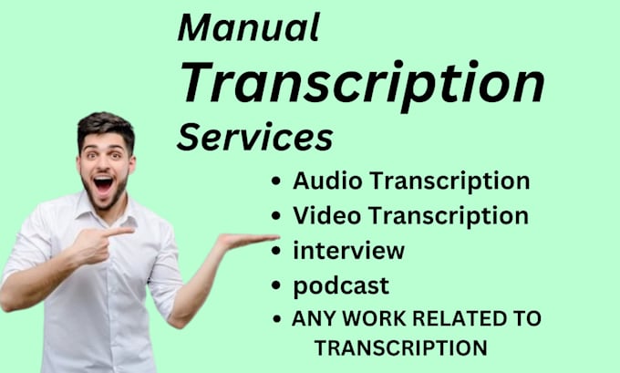 Gig Preview - Provide professional accurate transcription services