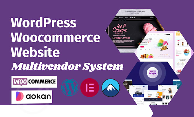 Gig Preview - Create a responsive ecommerce wordpress website using woocommerce dokan vendor